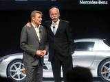 Daimler Chairman Dieter Zetsche with Formula One driver Mika Hakkinen