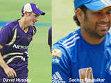 David Hussey & Sachin Tendulkar