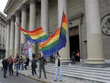 Anti-Vatican protests by homosexuals in Argentina