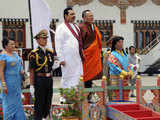 SL president with Bhutanese PM