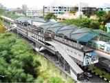 Artistic view of Versova Metro station