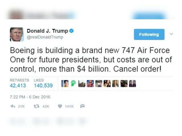 Boeing Tweet - Dec'16