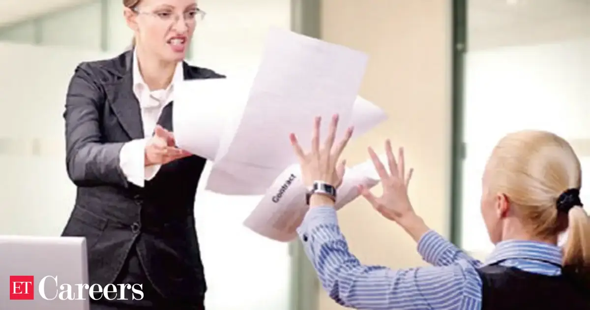 boss: Five ways to deal with a boss who is a bully - The Economic Times