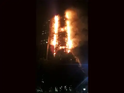 "People couldn't come downstairs, especially from the top floor ..."
