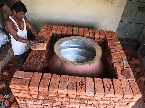 Traditional cooking process