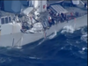 US destroyer damaged in collision