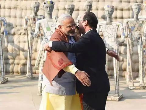 Narendra Modi-Francoise Hollande