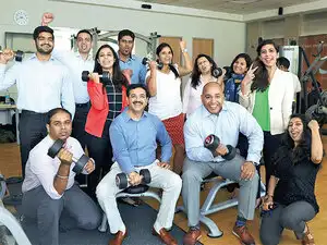 American Express India S Best Companies To Work For 2017 How For Employees Who Choose Not To Leave Their Workstations Amex Has Brought The Workout