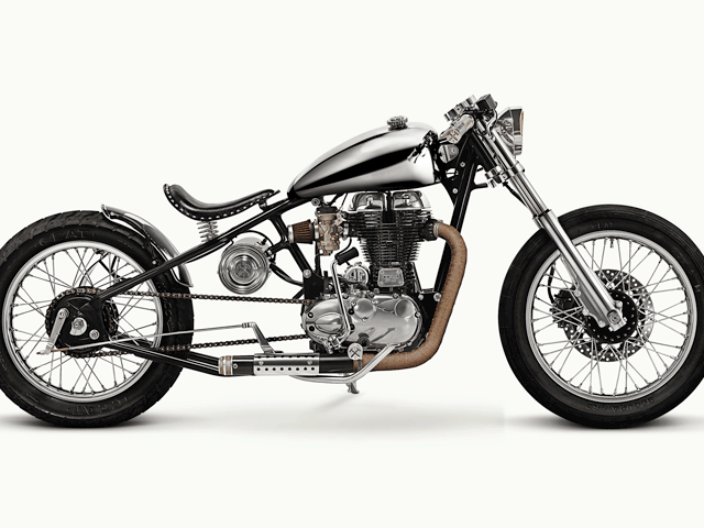This Royal Enfield Classic 350 bobber is a hand-built attention