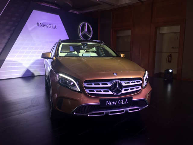 Mercedes Benz Mercedes Benz Launches 17 Gla Facelift At Rs 30 65 Lakh Work Of Art The Economic Times