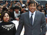 Lakshmi Mittal with his wife