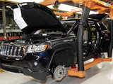 Cherokee moves along the assembly line