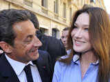 Sarkozy, Bruni visit exhibitions