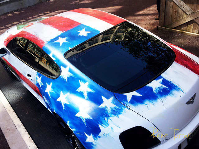 Thermochromic Paint On Cars - Captain America, The Hulk and others 