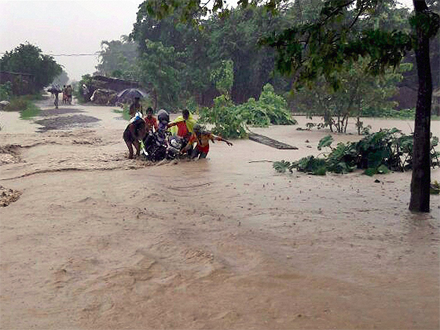 Flood-hit area in Katihar