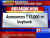 Infosys announces Rs 13,000 crore buyback