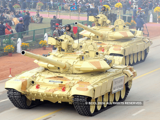 T-90 battle tanks