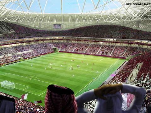 Stadium shaped like an Arab cap opens ahead of Qatar World Cup