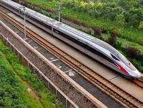 The high speed railway line between Ahmedabad and Mumbai is expected to cover 508 kilometers in about two hours with an operating speed of around 320 kmph.