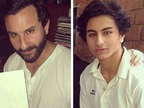 Saif Ali Khan & Ibrahim Ali Khan - Double Take! Children Who Look Like  Their Celebrity Parents | The Economic Times