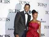 Will Smith with wife at an awards ceremony