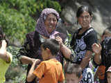 Ethnic Uzbek refugees who fled the violence in Kyrgyzstan