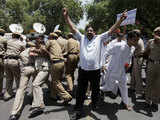 BJP supporters protest against price rise