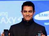 Aamir Khan at Samsung's mobile phones launch