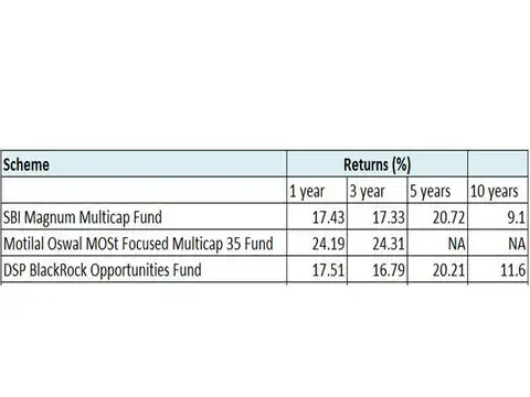 Our recommended multicap schemes