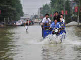 Chinese residents evacuating their homes