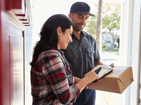 Delivery boys are on their toes