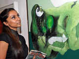 Shweta Salve at painting exhibition