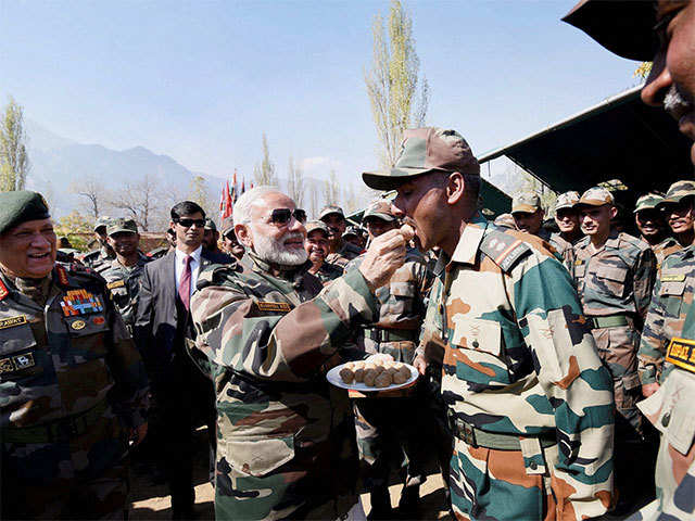 Fourth successive Diwali with jawans