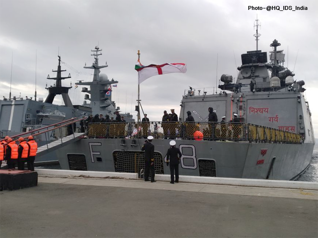 Arrival of Indian Naval Ships