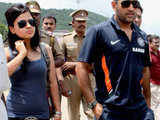 Dhoni with wife