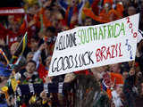 Fans at Johannesburg stadium