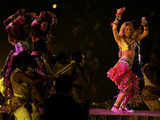 Shakira performs at Soccer city stadium