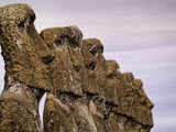 Stone statues of the Rapa Nui culture