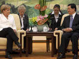 Merkel with Chinese President In Beijing