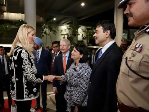 Senior US officials also accompany Ivanka