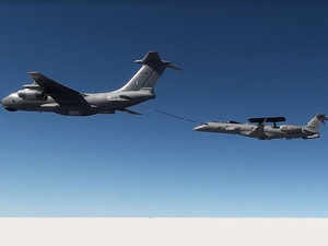 In a first, IAF Embraer Airborne Early Warning and Control aircraft carries out air-to-air refuelling
