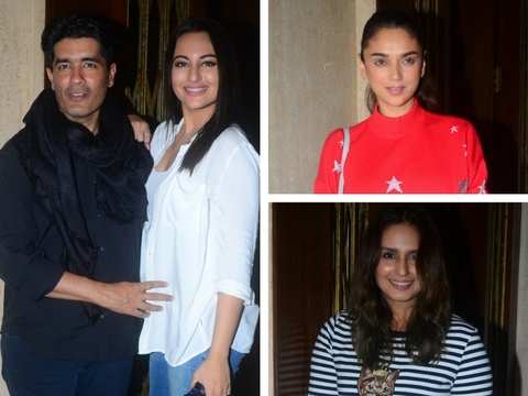 Sonakshi Sinha Nangi Tasveer Sexy Video - Selfie With The B'day Boy - Manish Malhotra Turns 52: Sonakshi Sinha, Huma  Qureshi And Others Party With Designer | The Economic Times