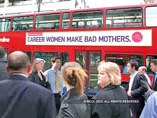 Billboard: "Career women make bad mothers"