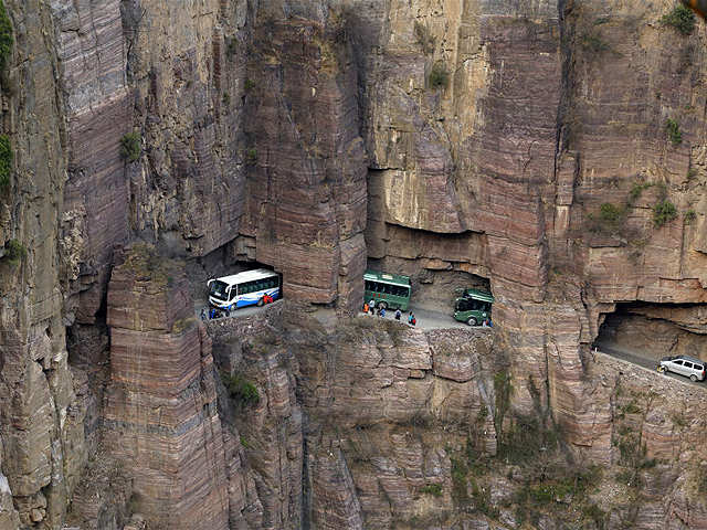 Guoliang Tunnel, China - Five most dangerous roads of the world | The  Economic Times