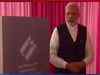 PM Modi casting his vote in Ahmedabad