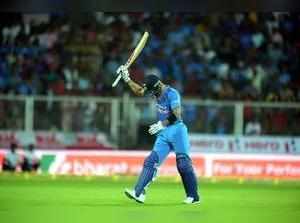 Thiruvananthapuram: Indian Cricket team Captain Virat Kohli reacting after lose ...