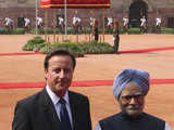 David Cameron and his Indian counterpart Manmohan Singh