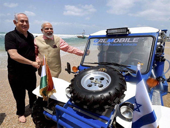Narendra Modi: Benjamin Netanyahu to gift water desalinisation jeep to Narendra Modi