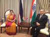 Sushma Swaraj discusses connectivity, security issues with Thai counterpart
