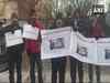 Watch:Indians and Balochis protesting outside the Pakistan embassy in Washington DC
